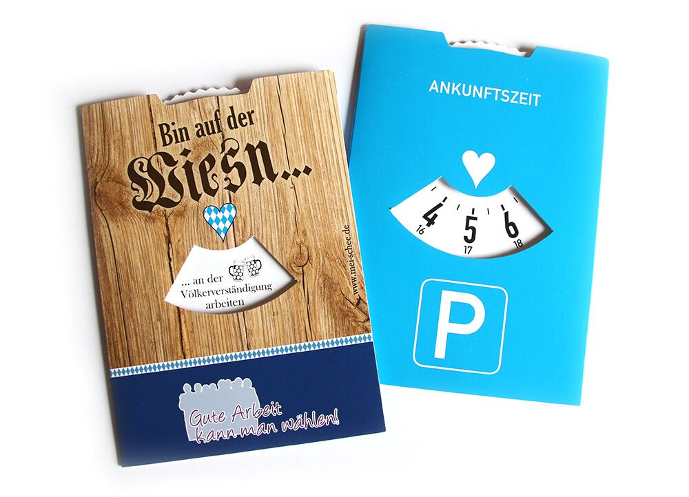 Parkscheibe mit Logo (ab 1.000 Stück)
